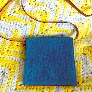 Celine suede shoulder wallet